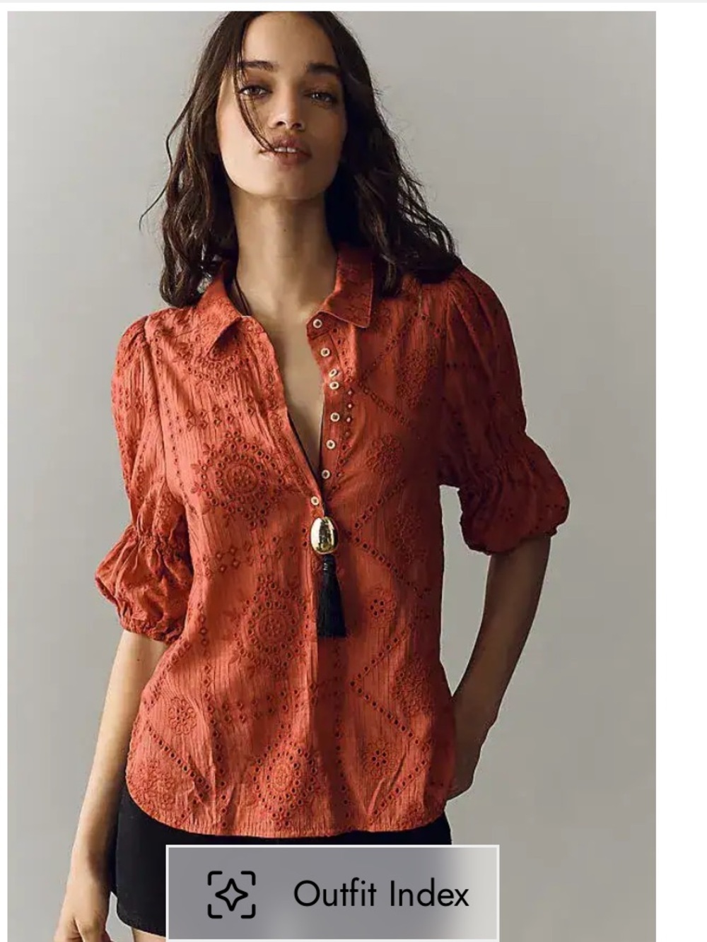 NWT Anthropologie Tallulah Puff Sleeve Shirt